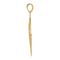 14K Circle Pendant-D3355