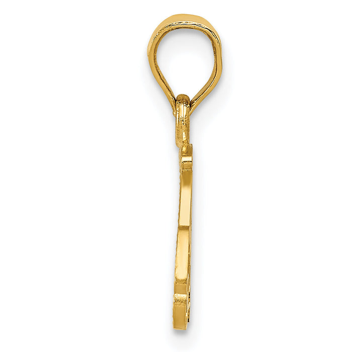 14k Golf Cart Charm-D3359
