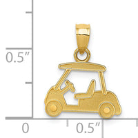 14k Golf Cart Charm-D3359