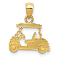 14k Golf Cart Charm-D3359