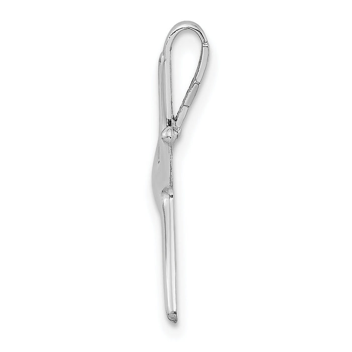 14k White Gold Starfish Chain Slide-D3362W