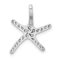 14k White Gold Starfish Chain Slide-D3362W
