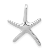 14k White Gold Starfish Chain Slide-D3362W