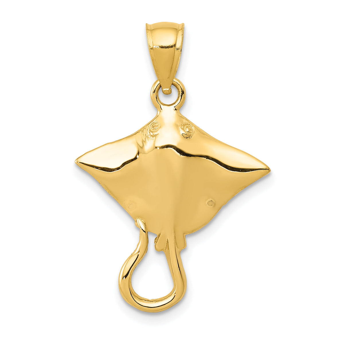 14K Stingray Pendant-D3411