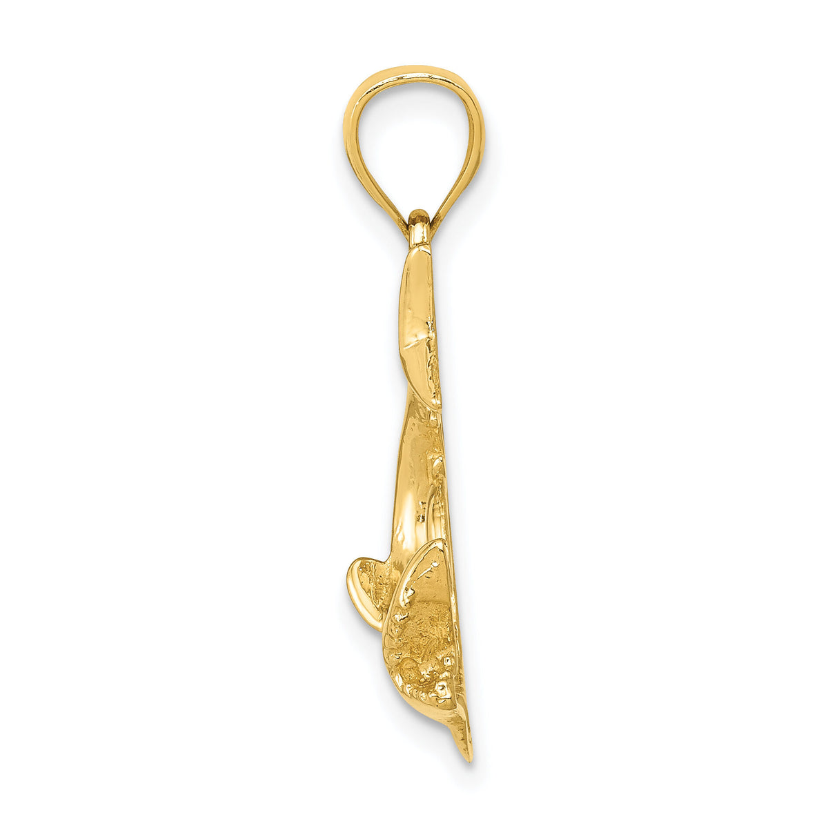 14K Shark Pendant-D3412