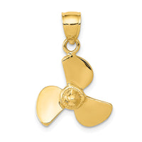 14K Propeller Pendant-D3420