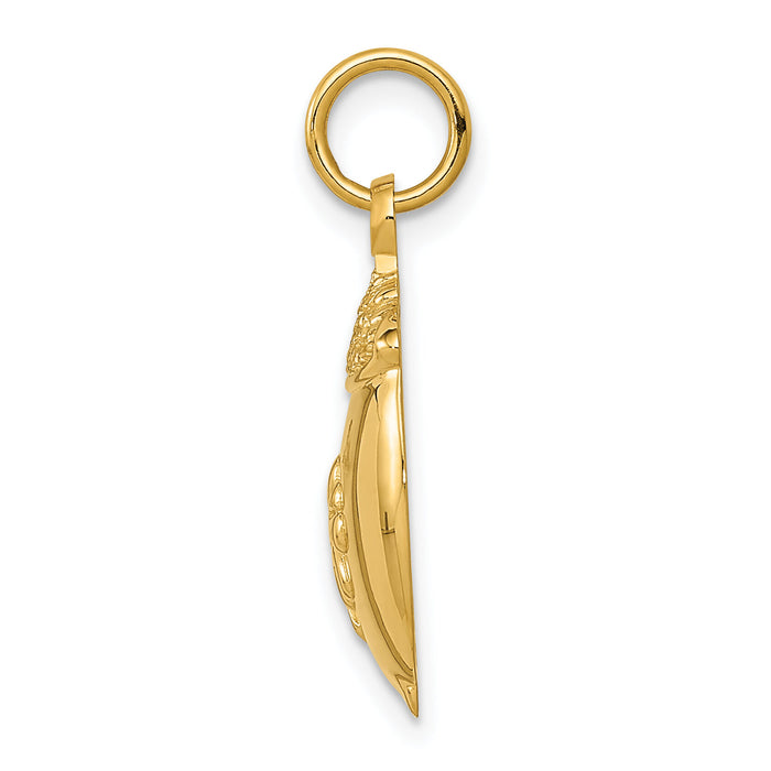 14k Pot of Gold Charm-D3440
