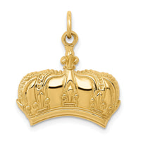 14k Fleur De Lis Crown Charm-D3441