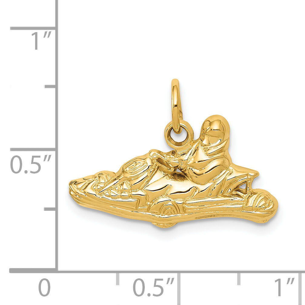 14k Go-Kart Charm-D3447