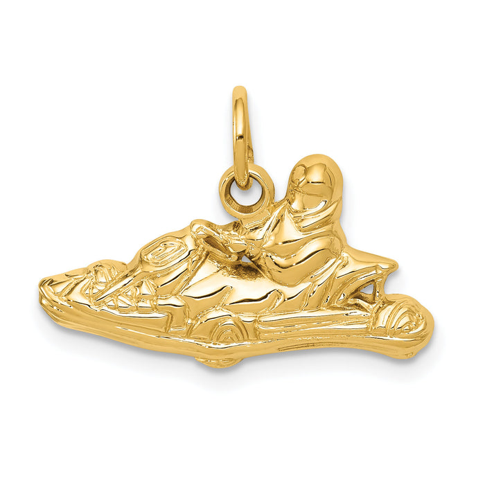 14k Go-Kart Charm-D3447