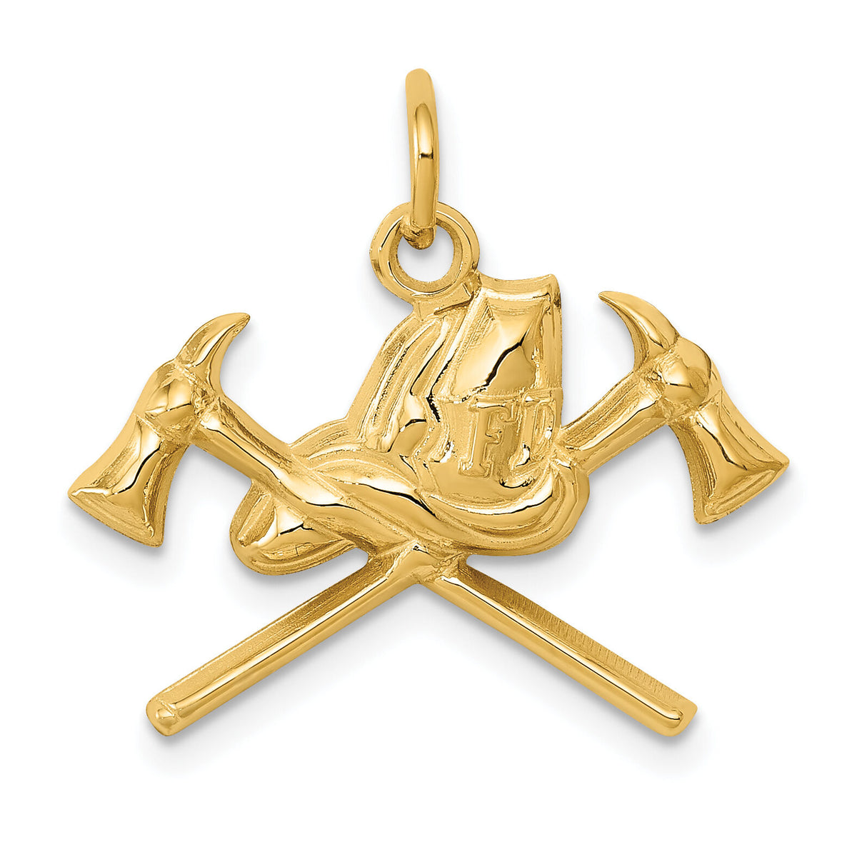 14k Fire Department Charm-D3448