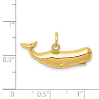 14k Sperm Whale Charm-D3451