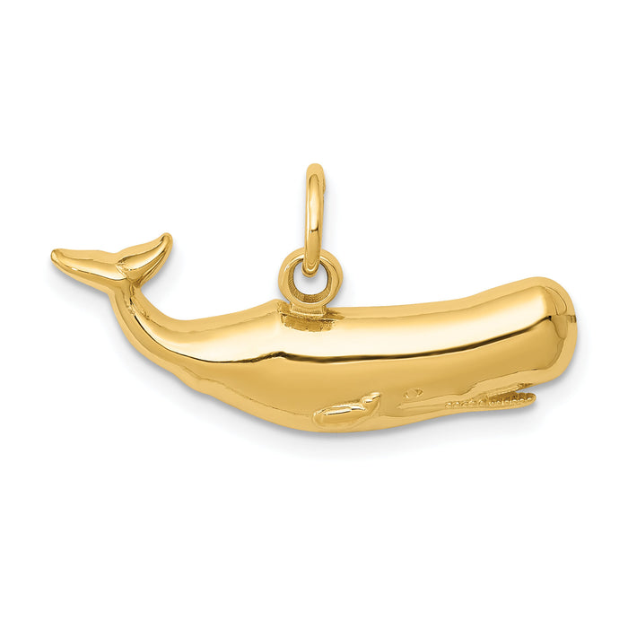 14k Sperm Whale Charm-D3451