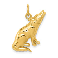 14k Wolf Charm-D3465