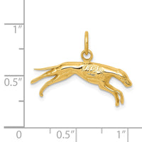 14k Greyhound Charm-D3467