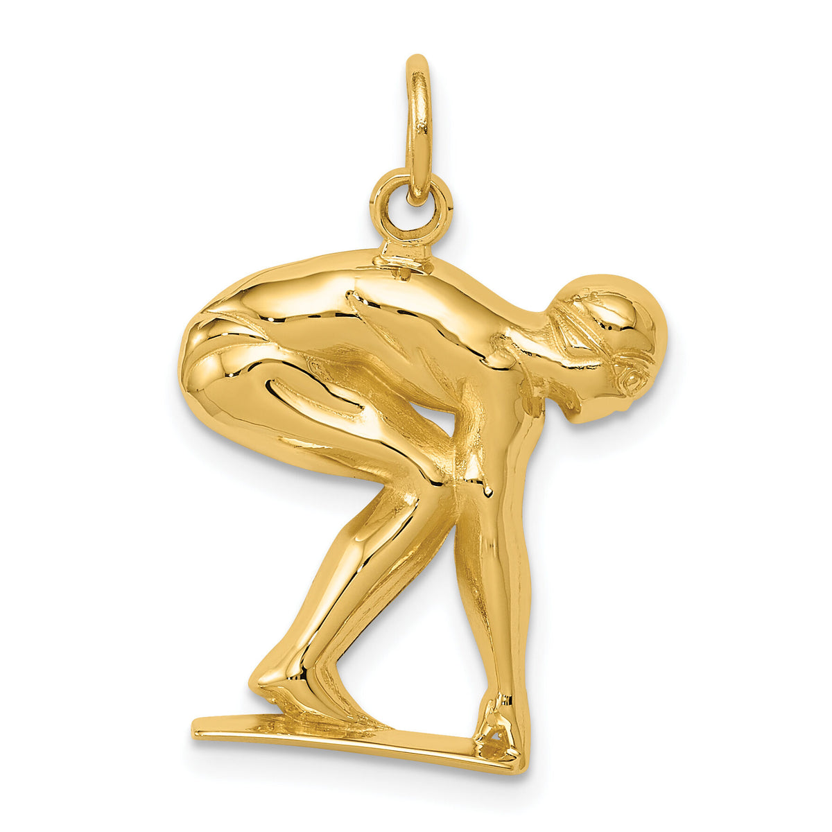 14K Swimmer/Diver Charm-D3469