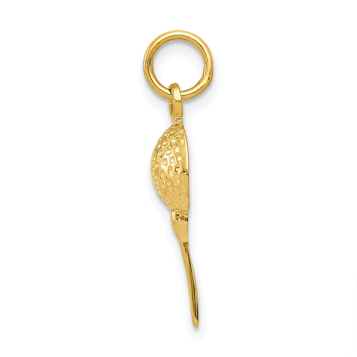 14k Golf Ball Charm-D3475