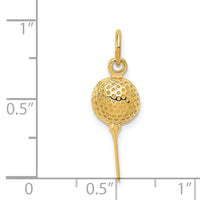 14k Golf Ball Charm-D3475