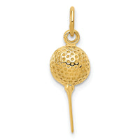 14k Golf Ball Charm-D3475
