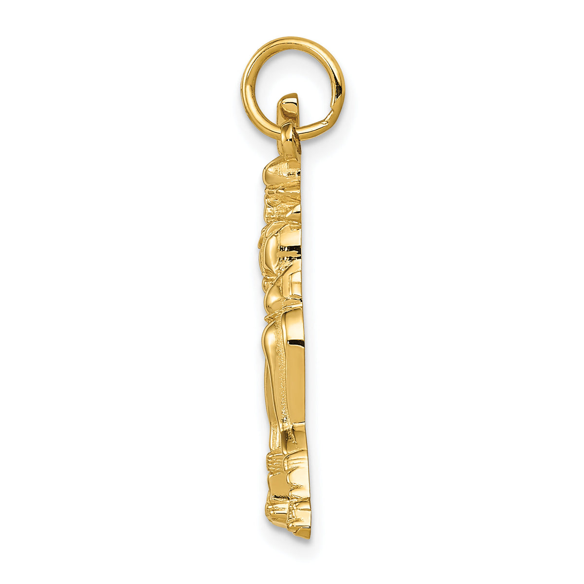 14k Female Baseball Batter Charm-D3476