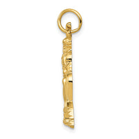 14k Female Baseball Batter Charm-D3476