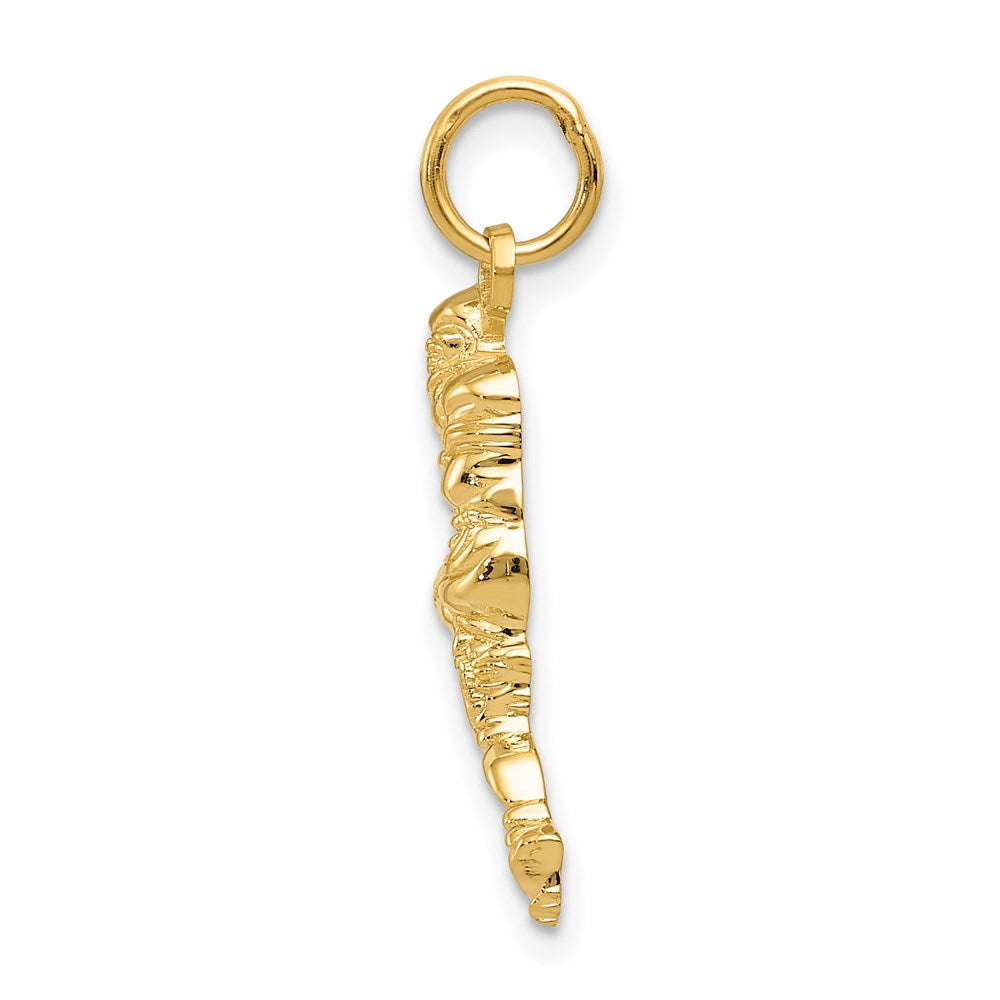 14k Football Player Charm-D3478