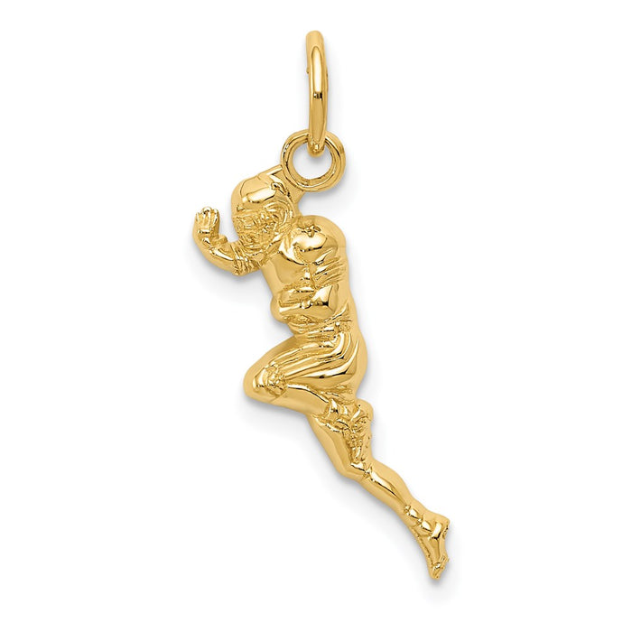 14k Football Player Charm-D3478