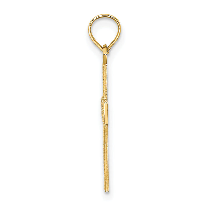 14k RN Cross Charm-D3481