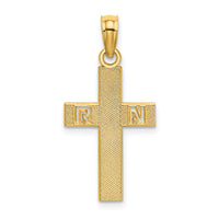 14k RN Cross Charm-D3481