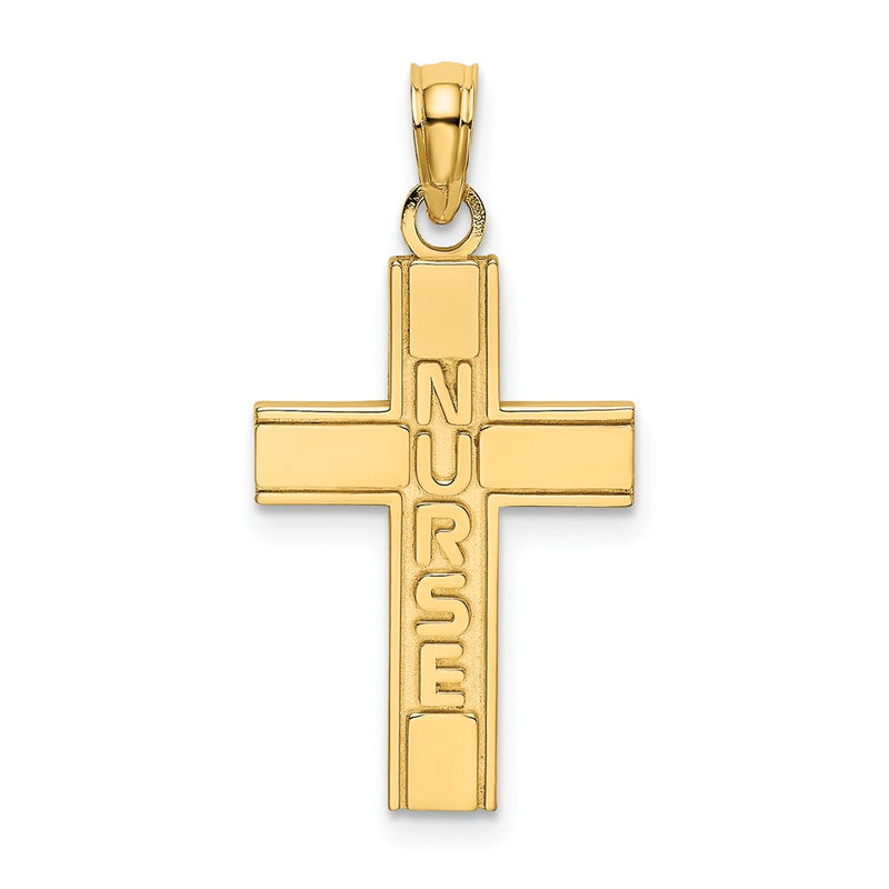 14k Nurse Cross Charm-D3482