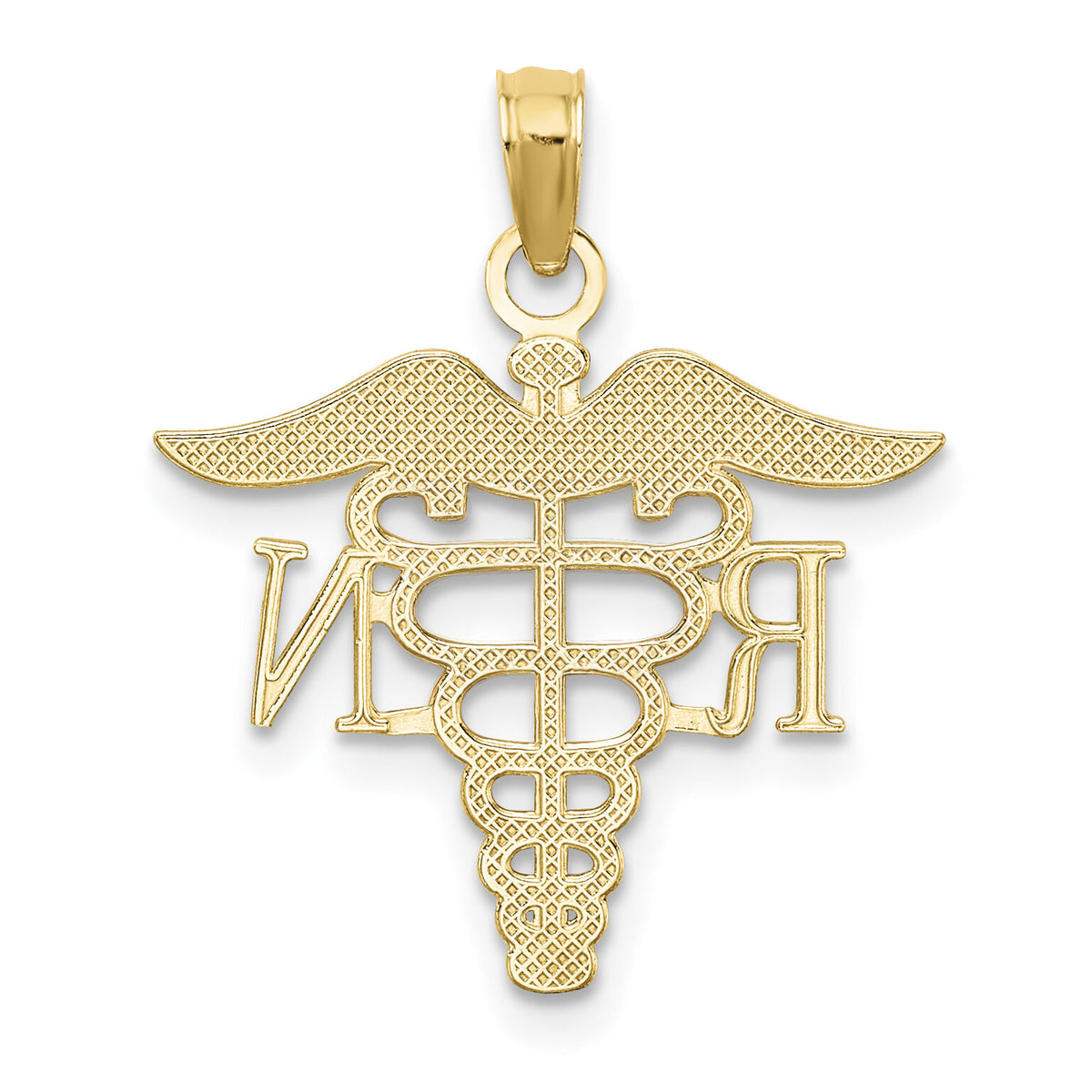 14k RN Caduceus Charm-D3483