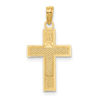 14K RN  Caduceus Cross Charm-D3484