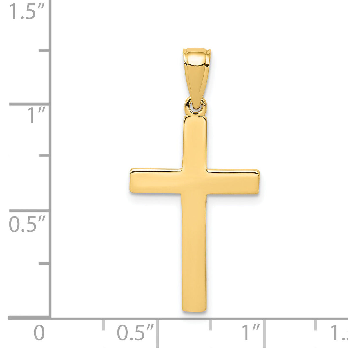 14k Cross Pendant-D3495