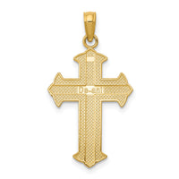14K Passion Cross Pendant-D3521