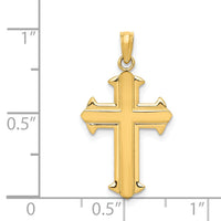 14K Passion Cross Pendant-D3521