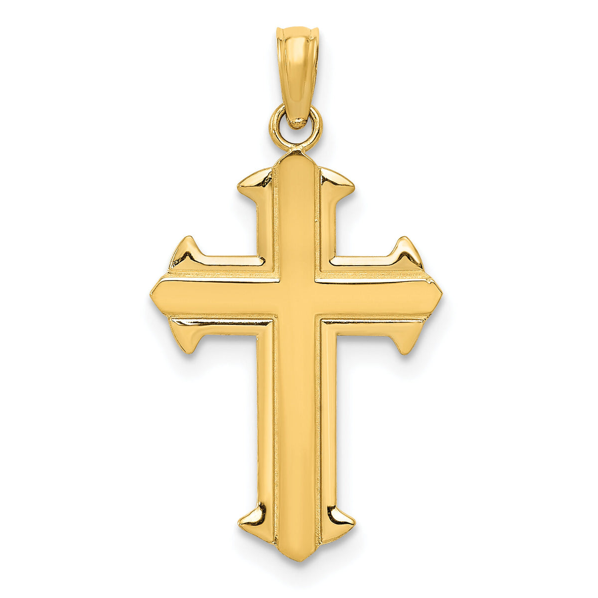 14K Passion Cross Pendant-D3521