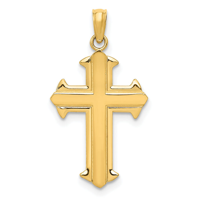 14K Passion Cross Pendant-D3521