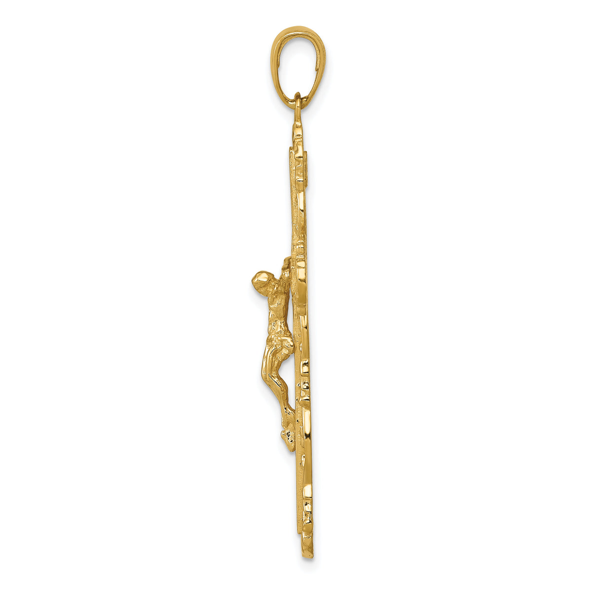 14k Crucifix Pendant-D3648