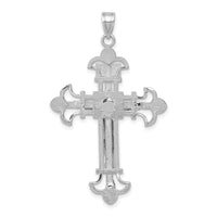 14K White Gold Inri Crucifix Pendant-D3672W