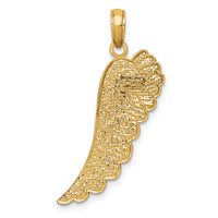 14K Angel Wing Pendant-D3723