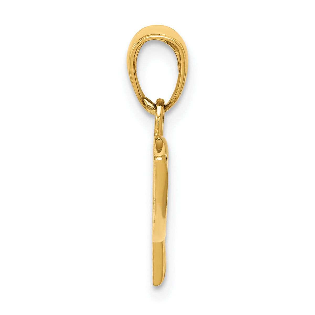 14k Ichthus Fish Pendant-D3742