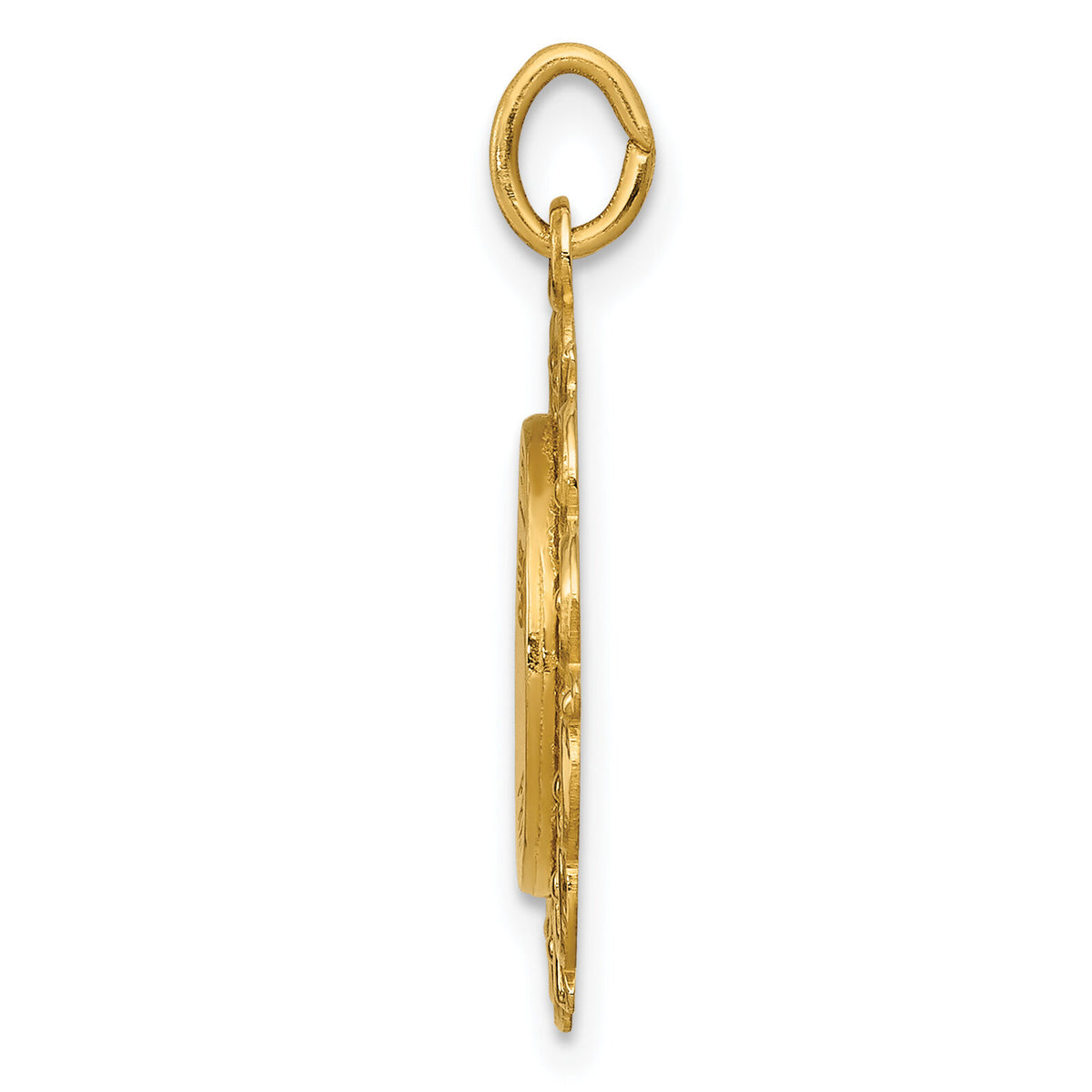 14k Our Lady of Sorrows Medal Pendant-D3760