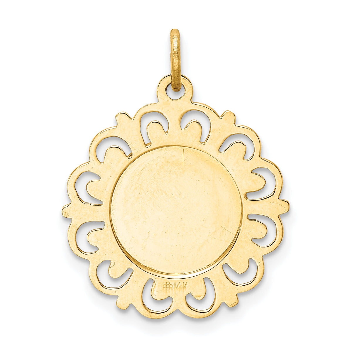 14k Our Lady of Sorrows Medal Pendant-D3760