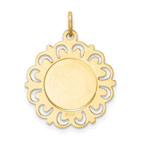 14k Our Lady of Sorrows Medal Pendant-D3760