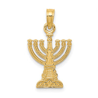 14k Menorah Pendant-D3800