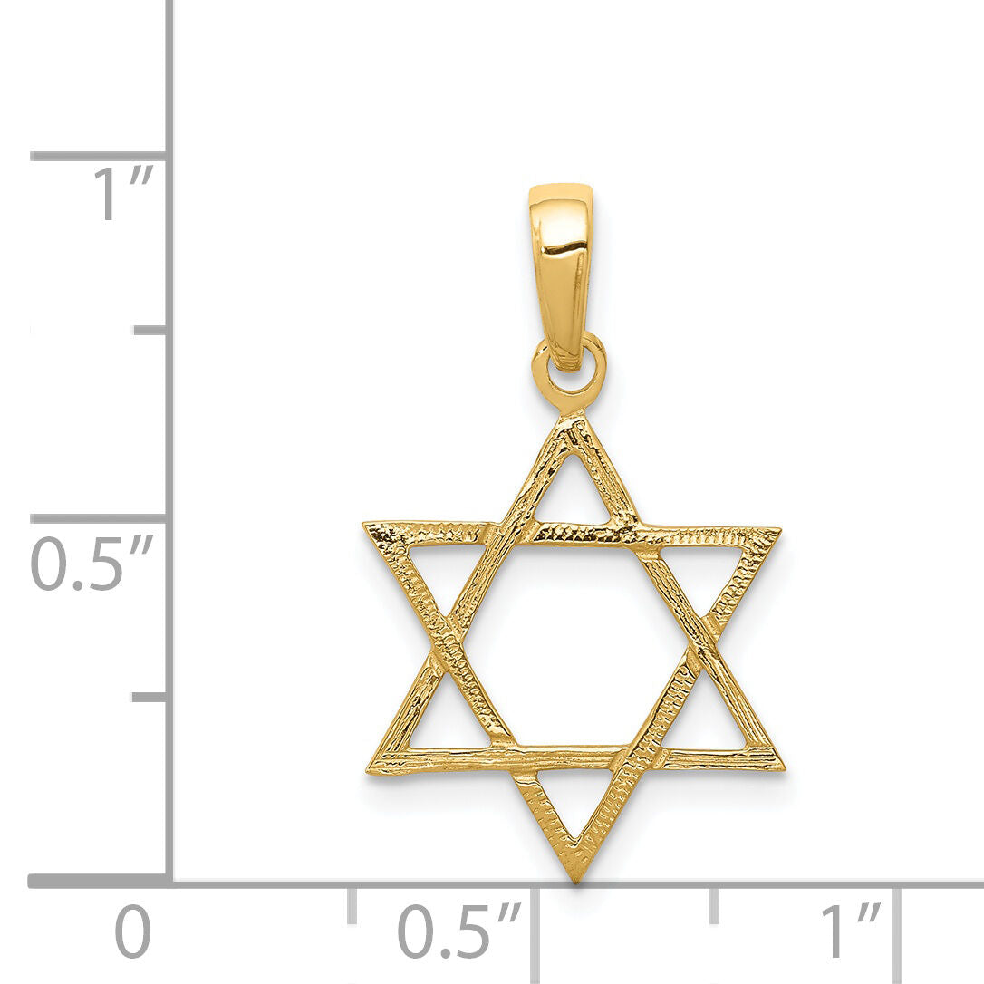 14k Star of David Pendant-D3801