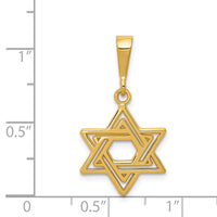 14K Star of David Charm-D3802