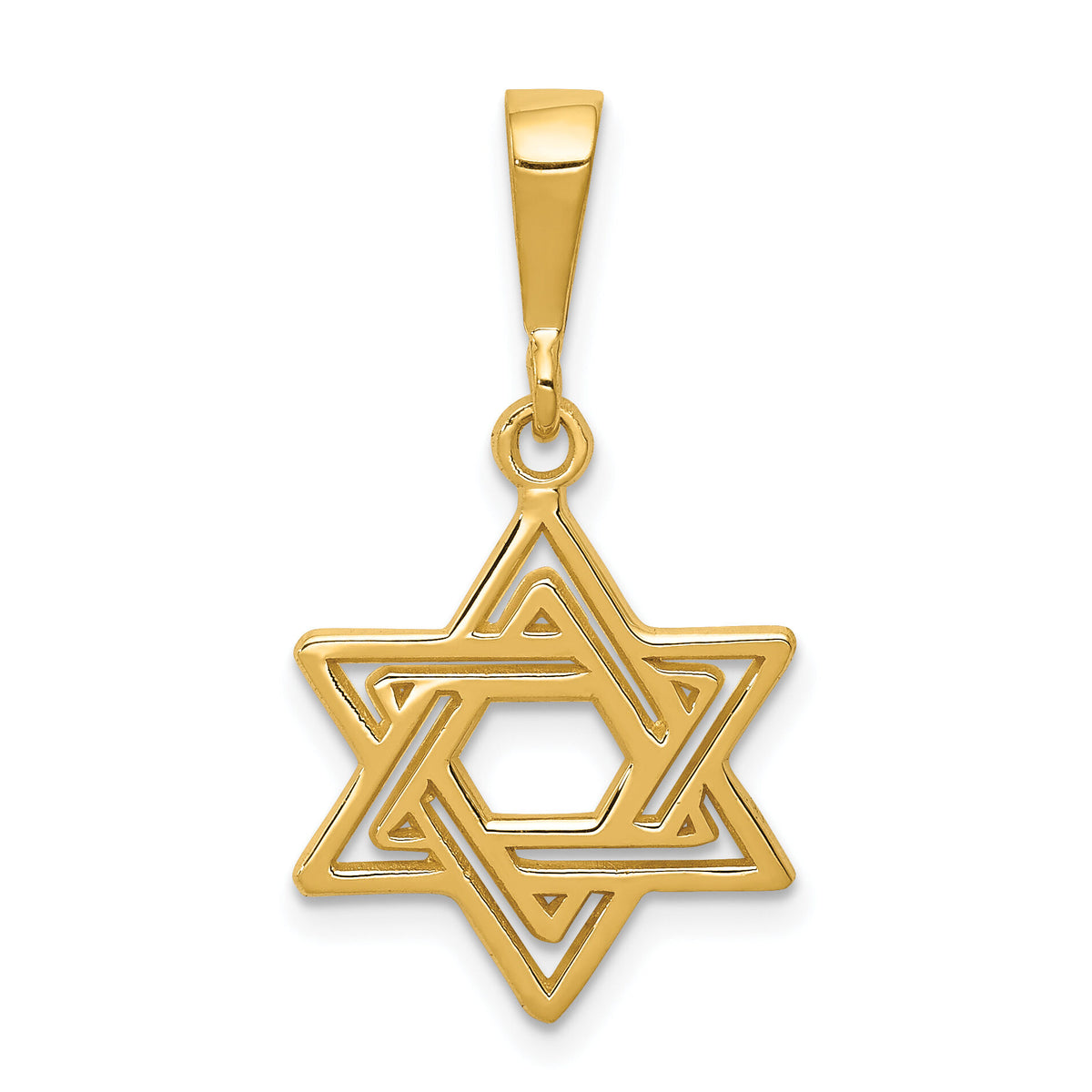 14K Star of David Charm-D3802
