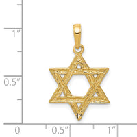 14k Star of David Pendant-D3803