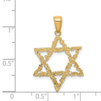 14k Star of David Pendant-D3804